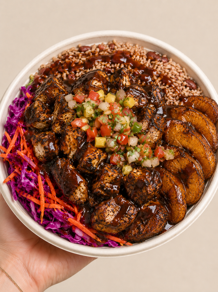 jerk chicken bowl