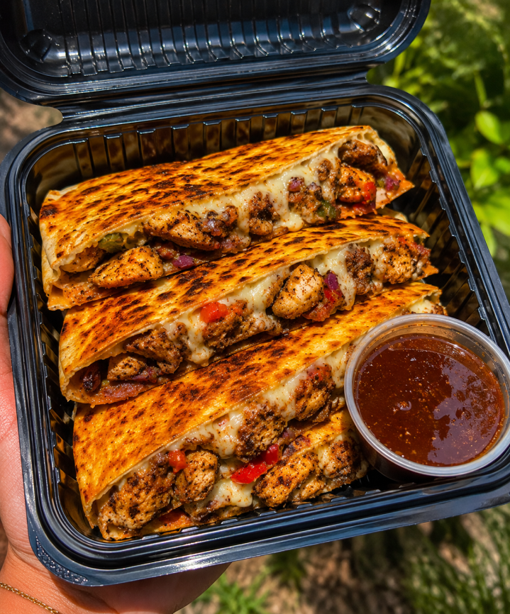 jerk chicken quesadilla